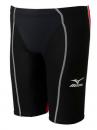 N2JB4030 72(ブラック×レッド)  MIZUNO 男ハーフスパッツ　　　個人名サービス